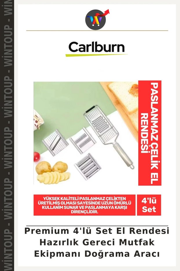 Premium 4-Piece Set of Hand Graters, Food Prep Tools, Kitchen Equipment, Chopping Utensils