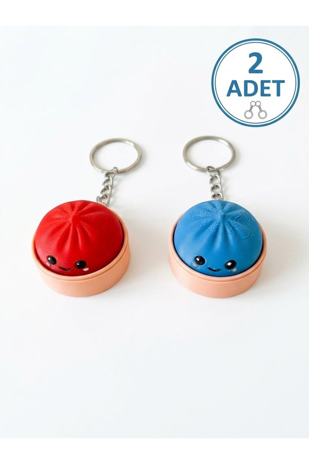 3D Keychains with Moving Figures—High-Quality Product, Set of 2