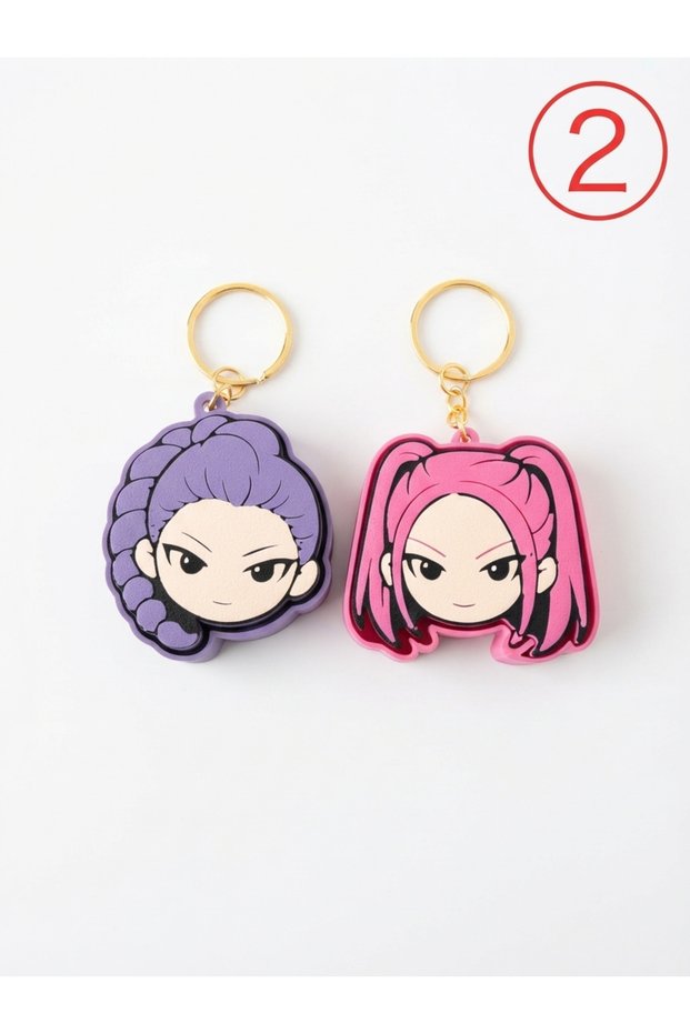 3D Keychains with Moving Figures—High-Quality Product, Set of 2