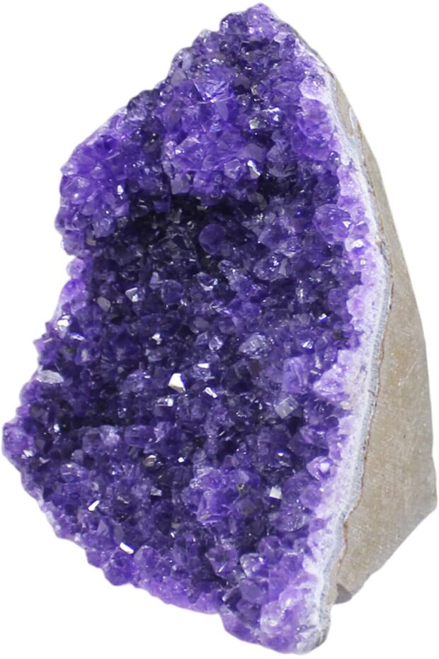 Latas Natural Amethyst Crystal Geodes Purple Crystals Rock Cluster| For Bring positive energy and elegant beauty to your space |