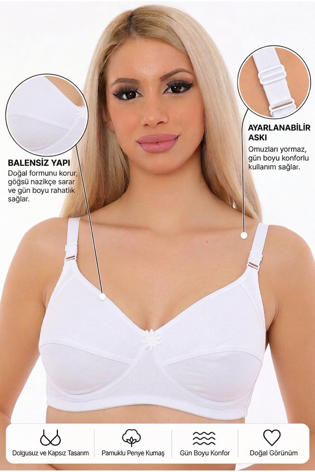 Cotton Jersey, Wire-Free, Cup-Free, Padded-Free, Liner-Free, Cup-Free, Shaping / Sculpting Bra SB1251