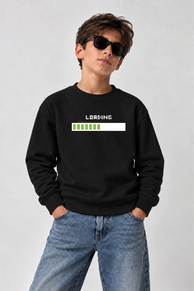 Printed Crew-Neck Sweatshirt for Boys