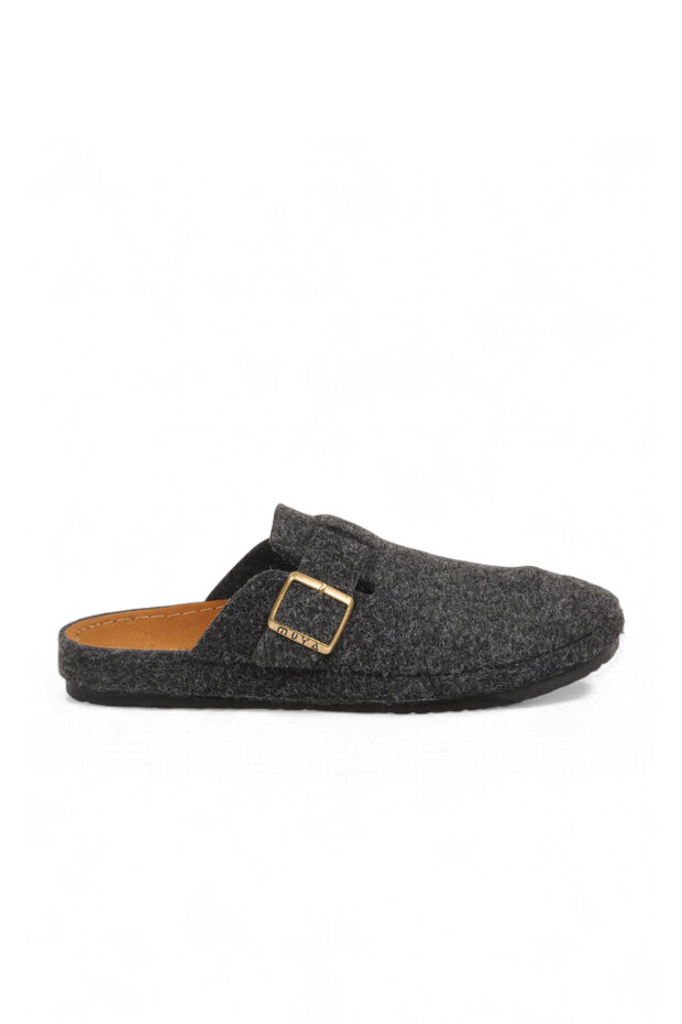 Charcoal Grey, Soft Sole, Comfortable-Soled Men's House Slippers 36803 Rahta