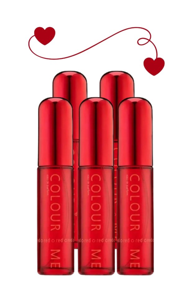 5 قطع عطر أحمر 50 مل