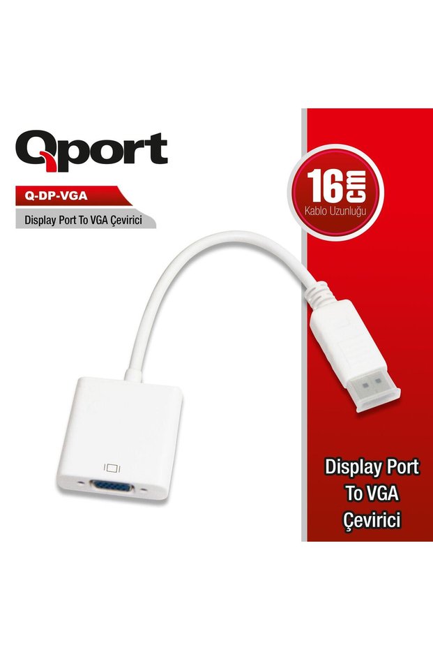 (Q-DP-VGA) DisplayPort to VGA Adapter