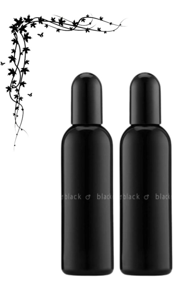 قطعتان من العطر الأسود 100 مل