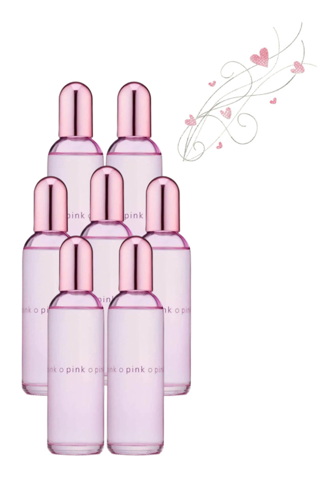 7 قطع عطر وردي 100 مل