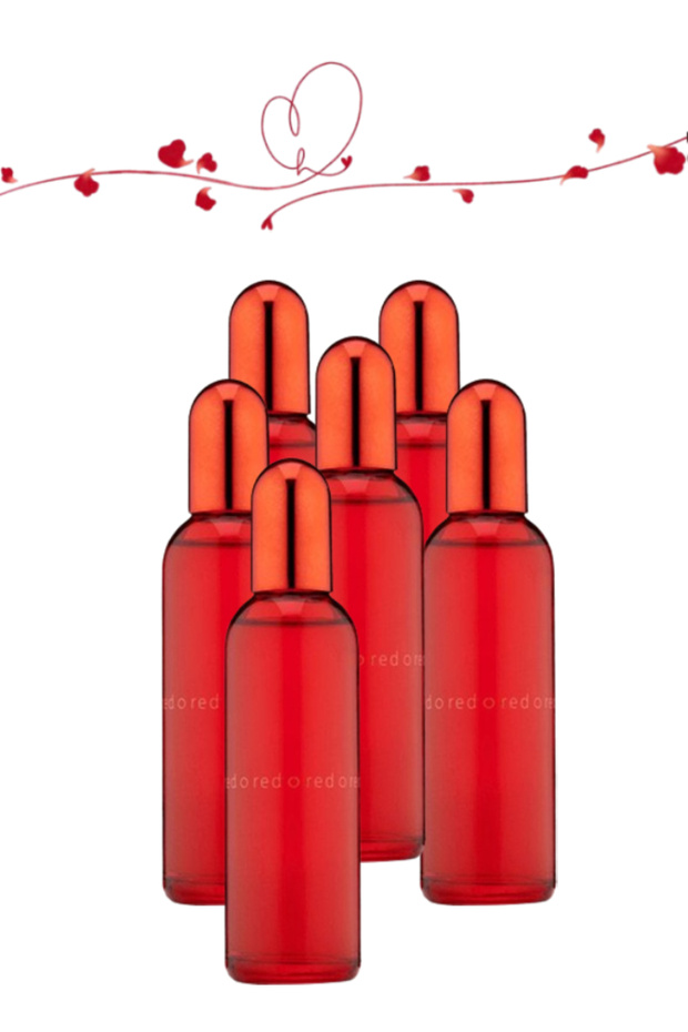 6 قطع عطر أحمر 100 مل