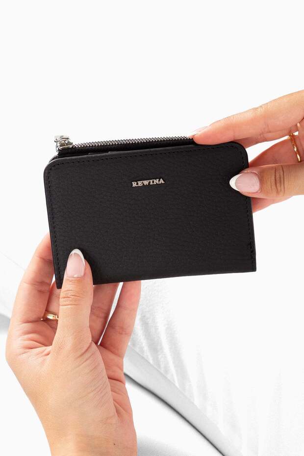 Arven 9110 Genuine Leather Women's Wallet with Magnet, 6 Card Slots, and Zippered Compartment
