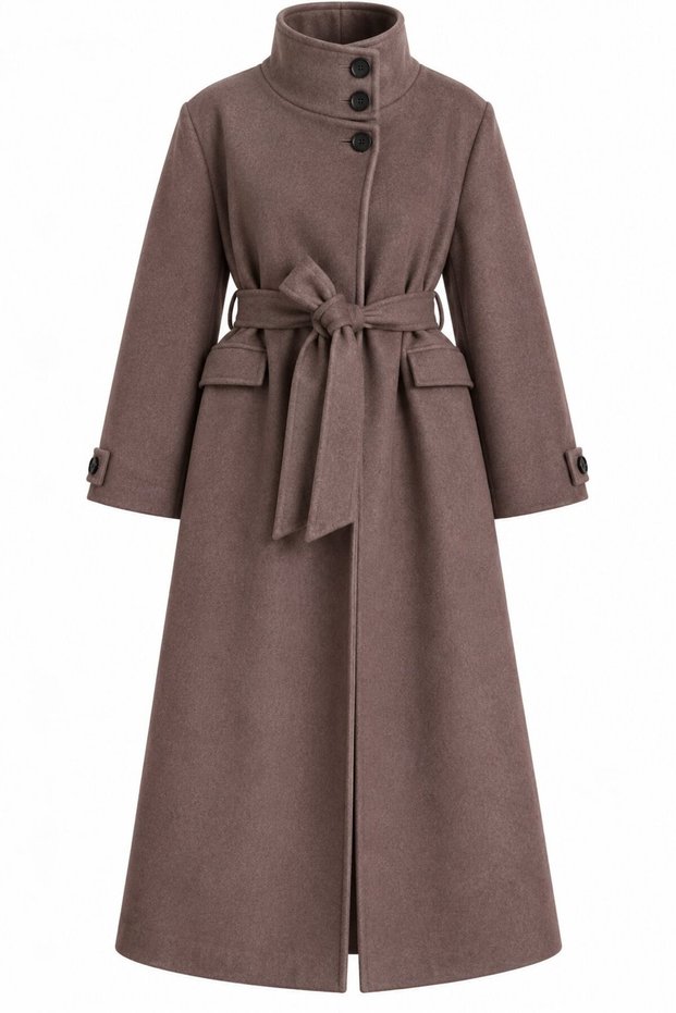 Taupe color Future Coat - 409110