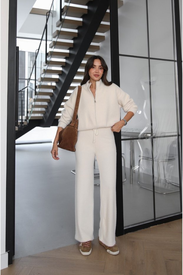 Ecru Kavya Double-Zip Yumoş Set