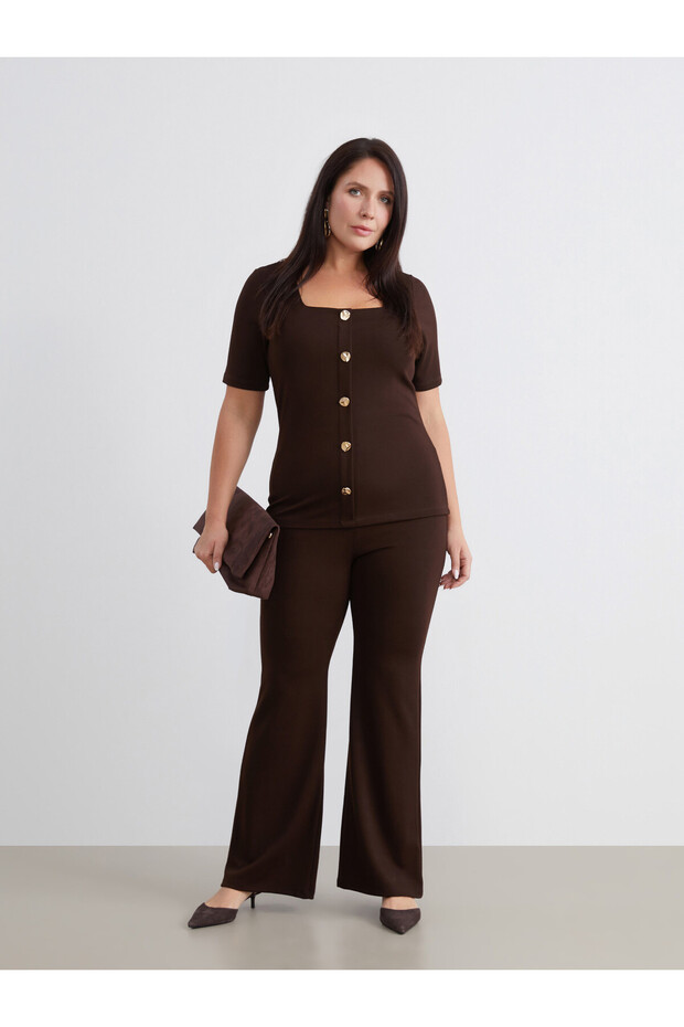 Soulife Brown Straight-Leg, Loose & Flared Women's Pants—The ALITA CITY Difference