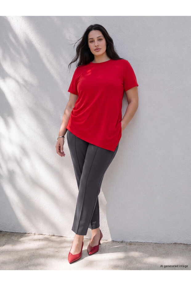 LCW Curve Anthracite Solid Comfort & Relax Tapered-Leg Women's Pants—The ALITA CITY Difference