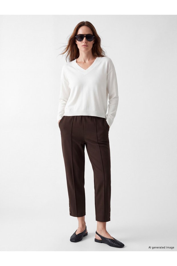 LCW Grace Brown Solid Standard & Regular Tapered-Leg Women's Pants—The ALITA CITY Difference