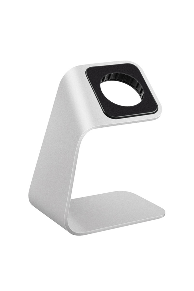 Silver 1Pc Aluminum Alloy Charger Stand Holder for Watch Bracket Charging Cradle Stand for Watch Cha