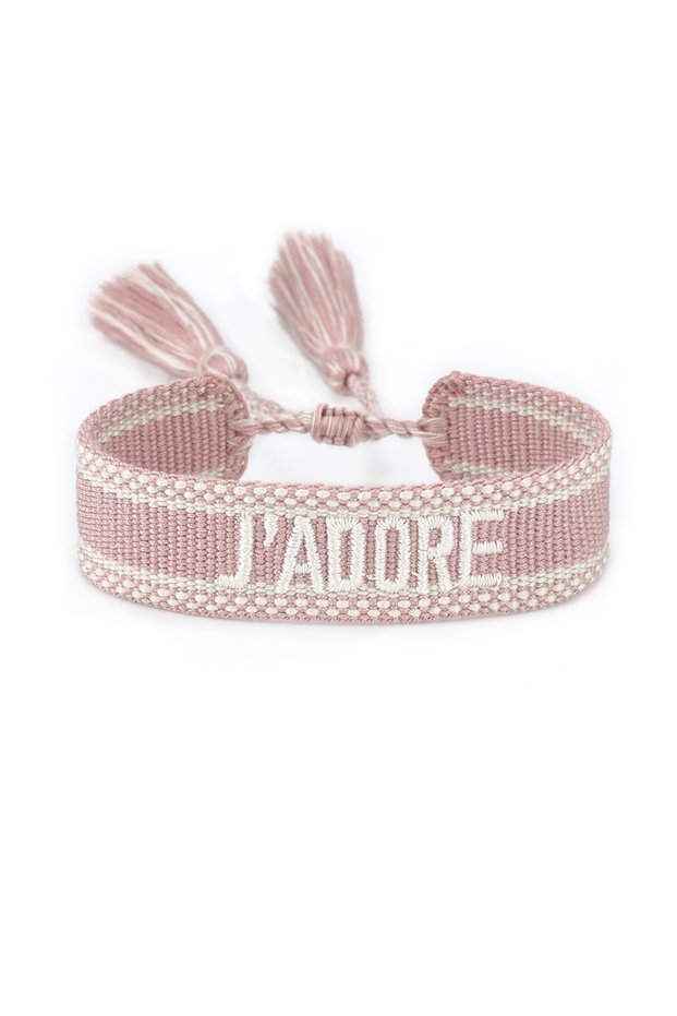 blush pink Blush Pink Woven Bracelets Handmade Friendship Bracelets Gifts for Men Women Mother Coupl