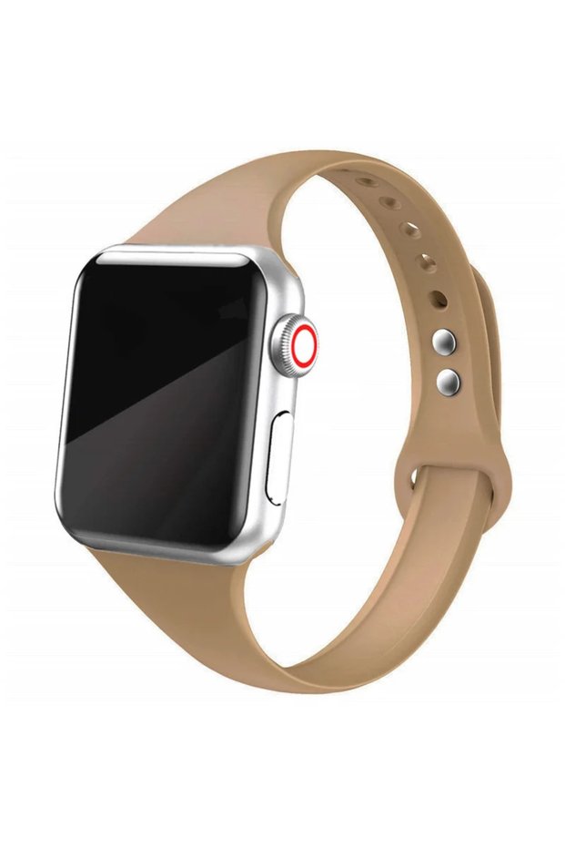 38-40-41-S10 42mm 14 brown Sport Slim Silicone strap for Apple watch 10 band 45mm 44mm 41mm 40mm 38-