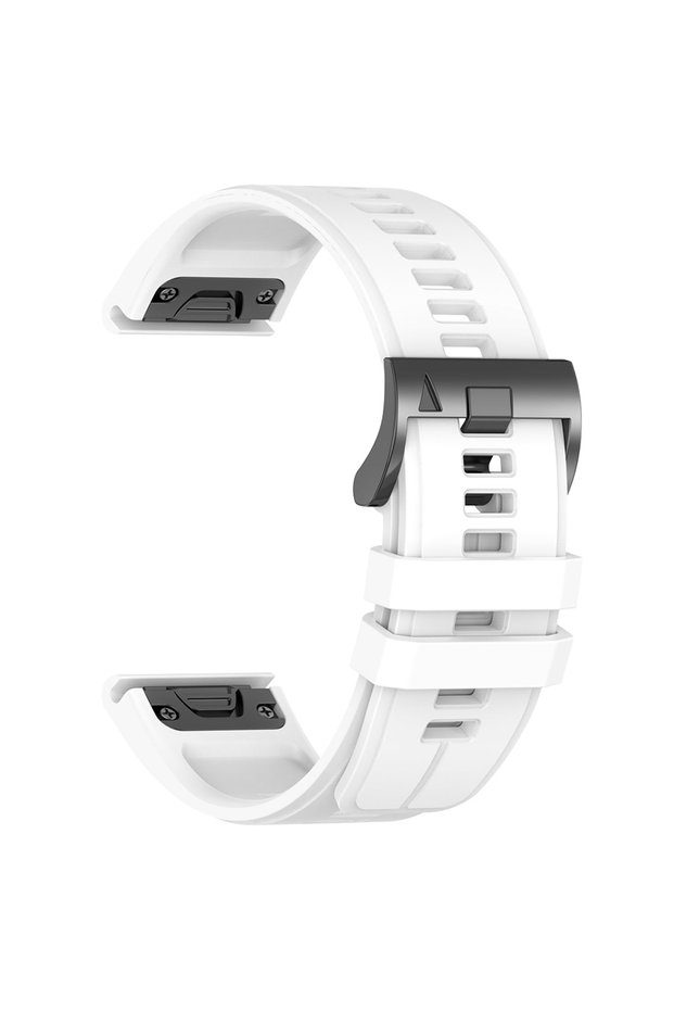 QuickFit 22mm White Quick Fit Fenix9 Official Band 22mm 26mm Sport Silicone Strap For Garmin Fenix 8