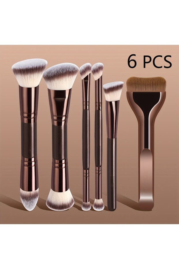 6 PCS 6 PCS Makeup Brush Set, Soft Bristles, Exquisite Complete Set of Makeup Tools