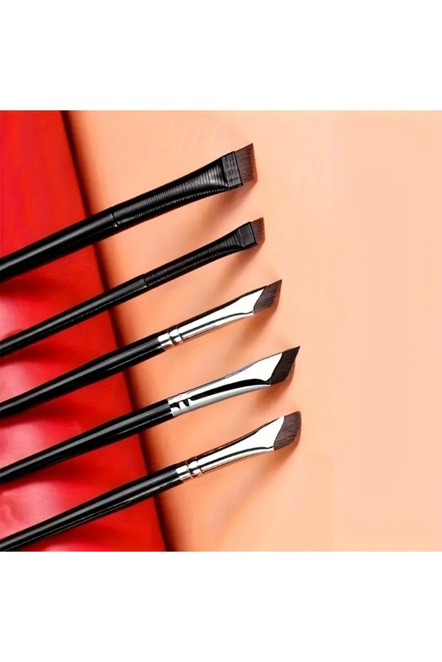 5pcs 5Pcs Angled Blade Eyeliner Eyebrow Brush Set Precision Soft Synthetic Makeup Brushes For Liquid
