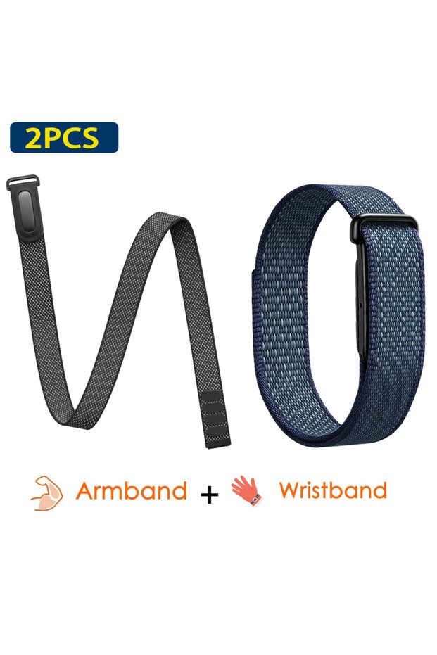For Fitbit Air 2PC-AW-D Bicep/Wrist Strap For Google Fitbit Air Ultra-Slim Feather-Light Nylon Breat