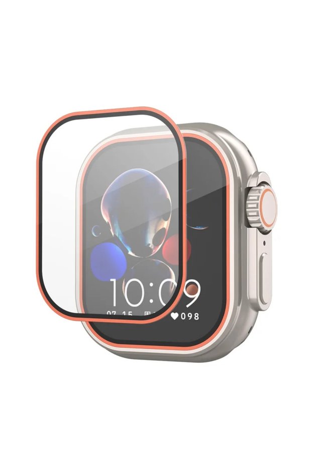 49mm Ultra-Ultra 2 6 orange-red Tempered Glass Film for Apple Watch Ultra 49mm HD Screen Protector A