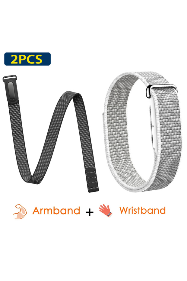 For Fitbit Air 2PC-AW-E Bicep/Wrist Strap For Google Fitbit Air Ultra-Slim Feather-Light Nylon Breat