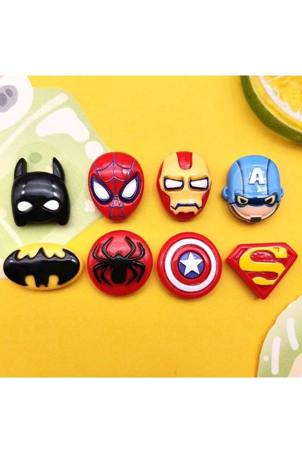 9 12pcs Cartoon Bright Face DIY Cream Glue Resin Accessories Headwear Hair Clip Phone Case Refrigera