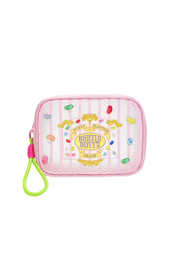 Large B Pinky Harry Potter Makeup Bag Storage Bag Portable Wash Bag for Daily Halloween Christmas Bi