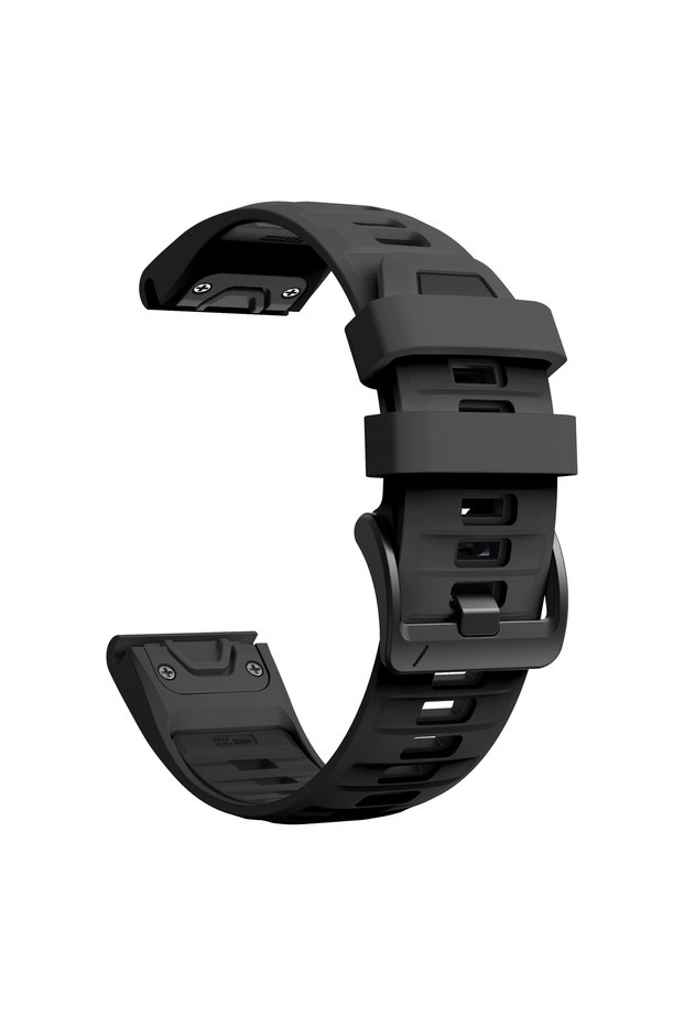 QuickFit 22mm Carbon Black 22mm 26mm Silicone Strap For Garmin Fenix E 8 7X 6X Pro/Epix/Quatix/Tacti