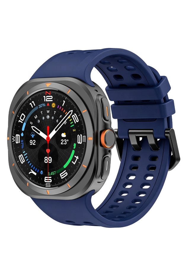 Galaxy Watch Ultra a-Midnight Blue Original Silicone Strap for Samsung Galaxy Watch Ultra 2 Sports C