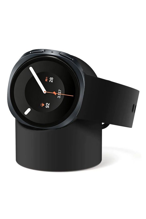 Watch 8 40mm 44mm Black Silicone Charging Seat for Samsung Galaxy Watch 9/8/7/6/5/4 40mm 44mm Ultra
