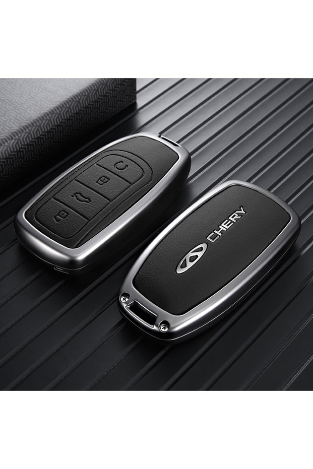 KKQR-A Black Car Key Cover For Chery Tiggo 4 5X 3X Tiggo 7 Pro Arrizo 5 Arrizo 8 9 Zinc Alloy Drop P