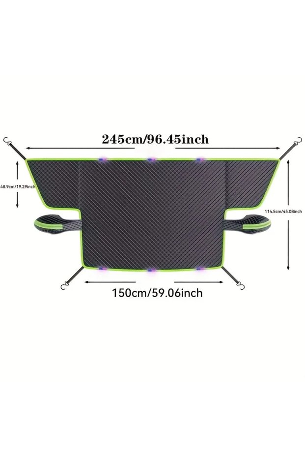 ST-3959-2 Car Windshield Snow Cover With Magnetic Fixation And Mirror Protectors Winter Car Snow Cov