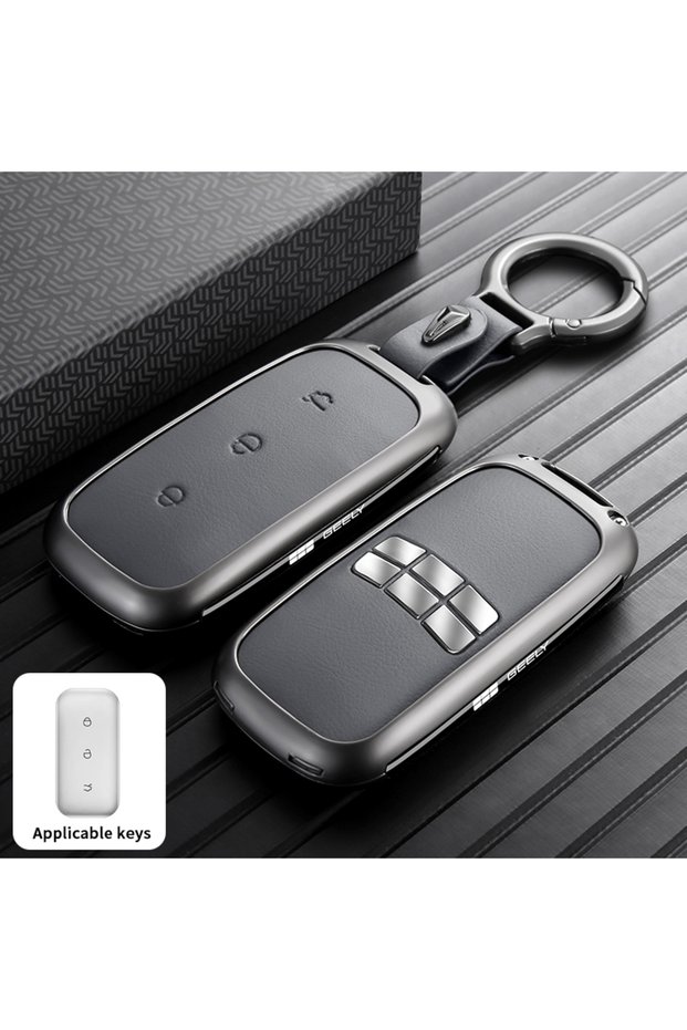 Orange Zinc Alloy Metal Key Fob Case for Geely EX5 Full Cover Anti-Scratch Anti-Fall Protector Acces