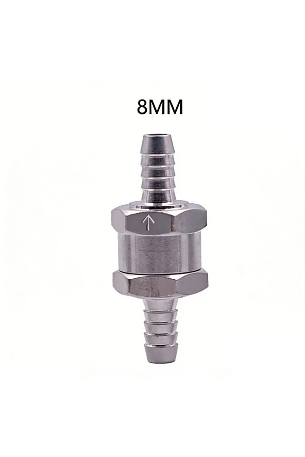 8mm 1PACK Fuel Non-Return Check Valve 6/8/10/12mm Alum Alloy One-Way for Petrol Diesel Water – Peuge