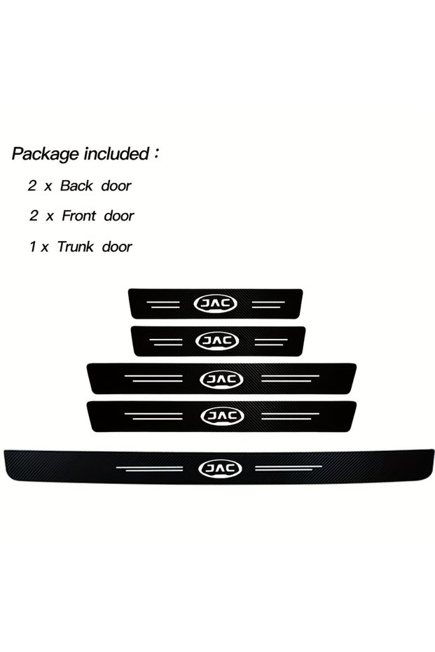 5Pcs for JAC Refine J3 J4 J7 JS2 JS3 JS4 KR1 S2 S3 S4 S5 S7 Carbon Fibre Threshold Protection Strip