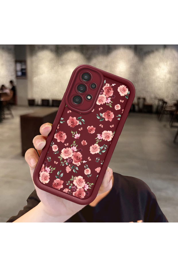 Samsung Galaxy A13 4G-Compatible Phone Case with Romantic Rose and Butterfly Print, Shock-Resistant