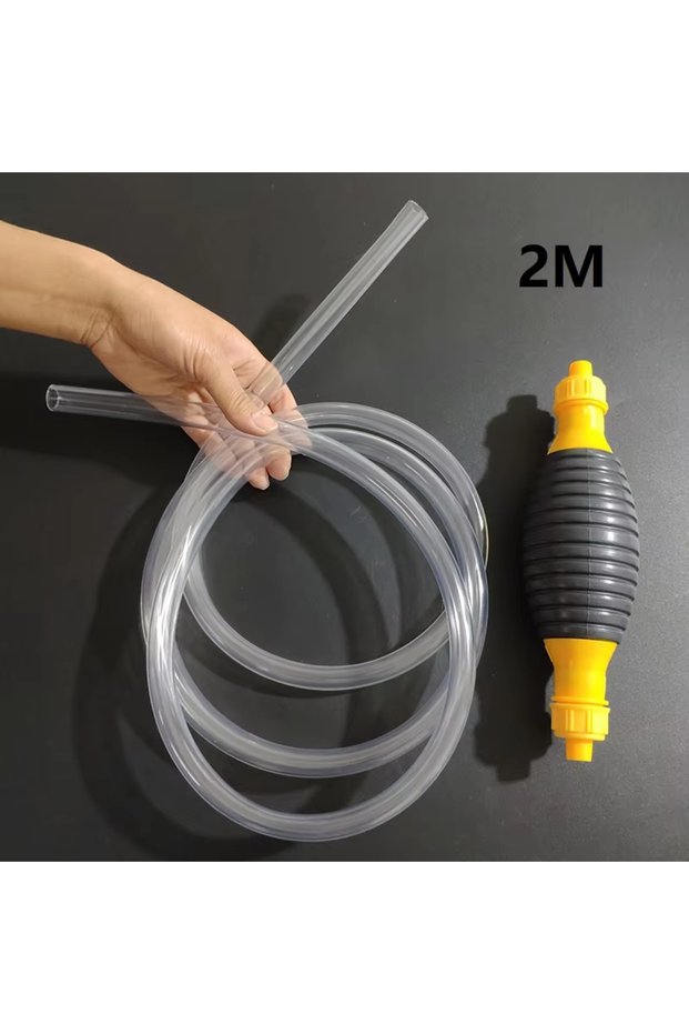 2M Pipe Set Universal Car Fuel Pump Hand Gas Oil Pump Manual Suction Pipe Pumping For Boat Liquid Pe
