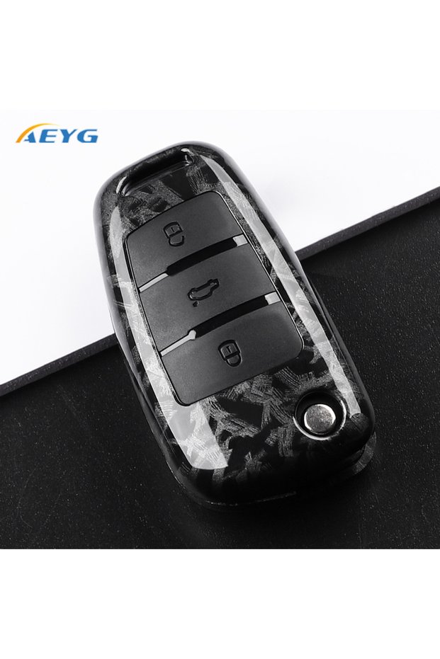 Fcarbon Only Case ABS Car Flip Key Cover Case Shell Fob For Audi C6 R8 A1 A3 Q3 A4 A5 Q5 A6 S6 A7 B6