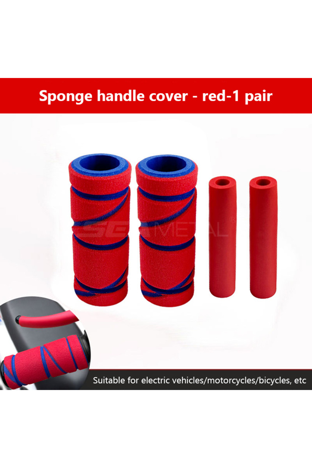 Red BLALION 4Pcs/set Motorcycle Handlebar Grip Universal Handle Bar Cover Brake Clutch Lever Soft Sp