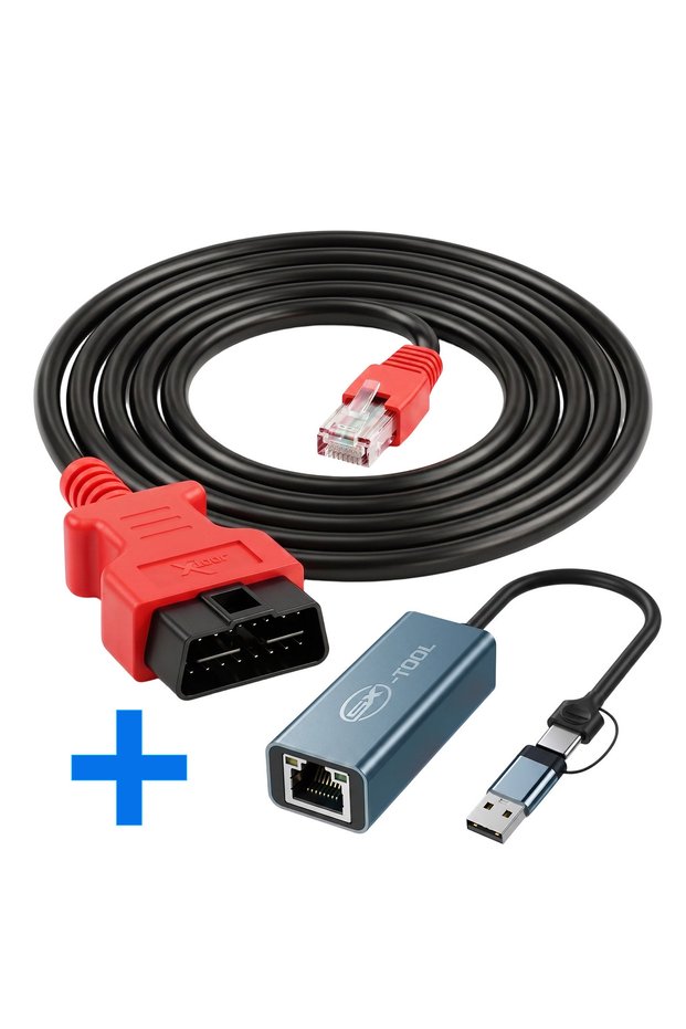 Cable with Adapter ENET OBD2 Diagnostic Cable with USB-C Adapter For BMW F G Series E-SYS ICOM ISTA+