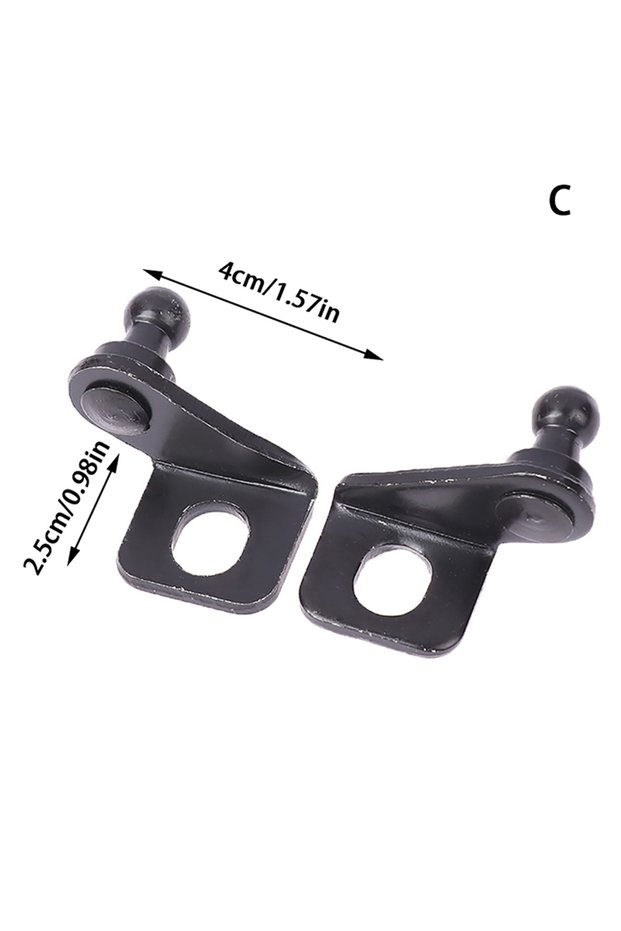 C 1Pair Universal Car Ball Stud Gas Shock Struts Mounting Bracket for Gas Spring Struts Lift Support
