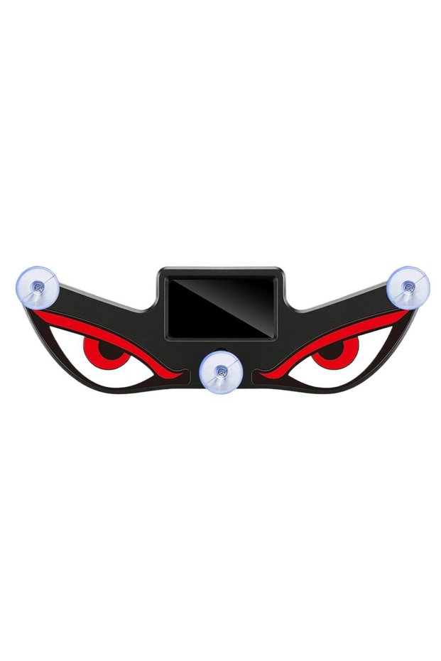 Black4 Cool DEMON EYE Ambient Light Solar Devil Demon Eye Sign Lights for Windshield Powered Breathi