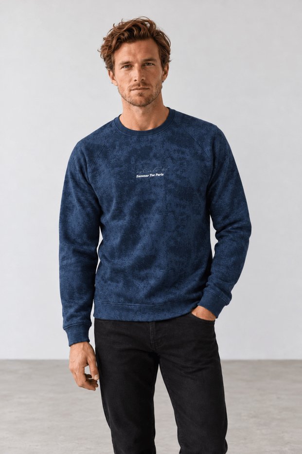New season filow men's double-thread regular fit sweatshirt.