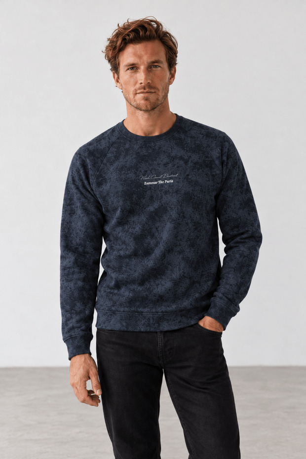 New season filow men's double-thread regular fit sweatshirt.