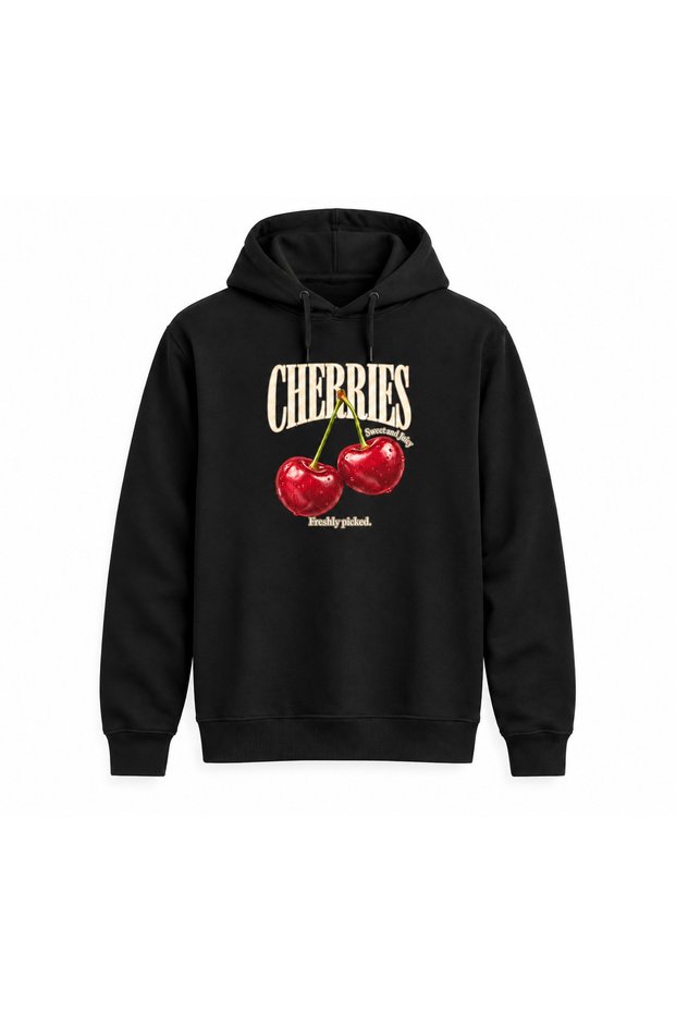سويت شيرت بدون جيوب مطبوع بتقنية DTG من Cherries Kiraz