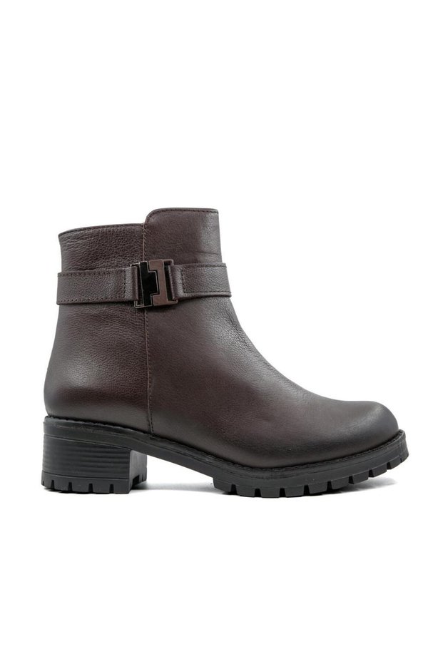 2685 Genuine Leather Brown Women's Boots