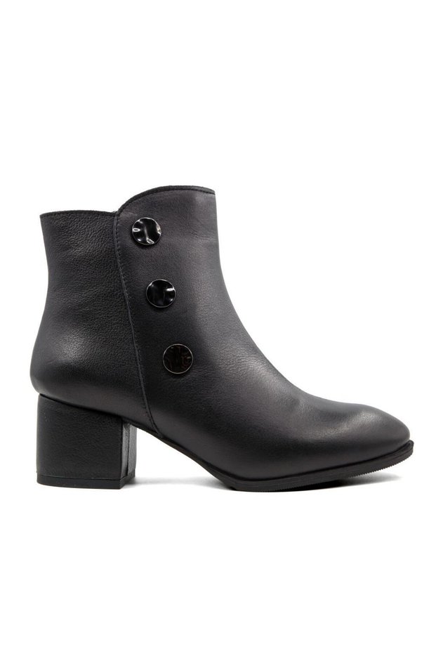103 Genuine Leather Black Women's Boots