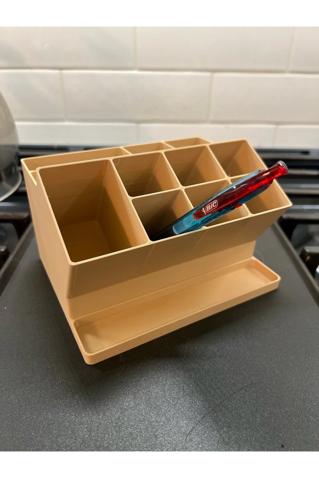 Multipurpose Compartmentalized Storage Box with Lid, Organizer Box for Tools and Belongings